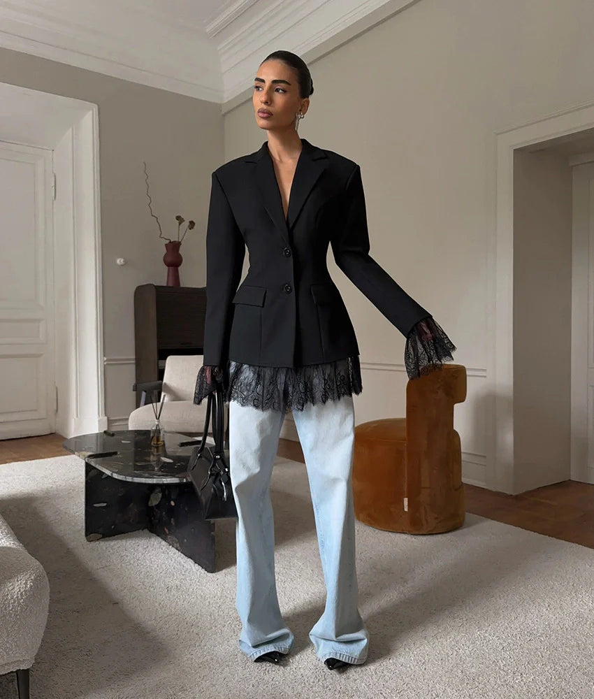 Blazer con Encaje | Isabela