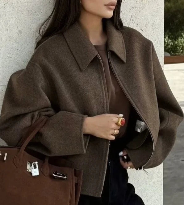 Chaqueta Oversize Efecto Lana | Nerea