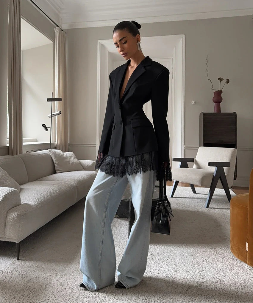 Blazer con Encaje | Isabela