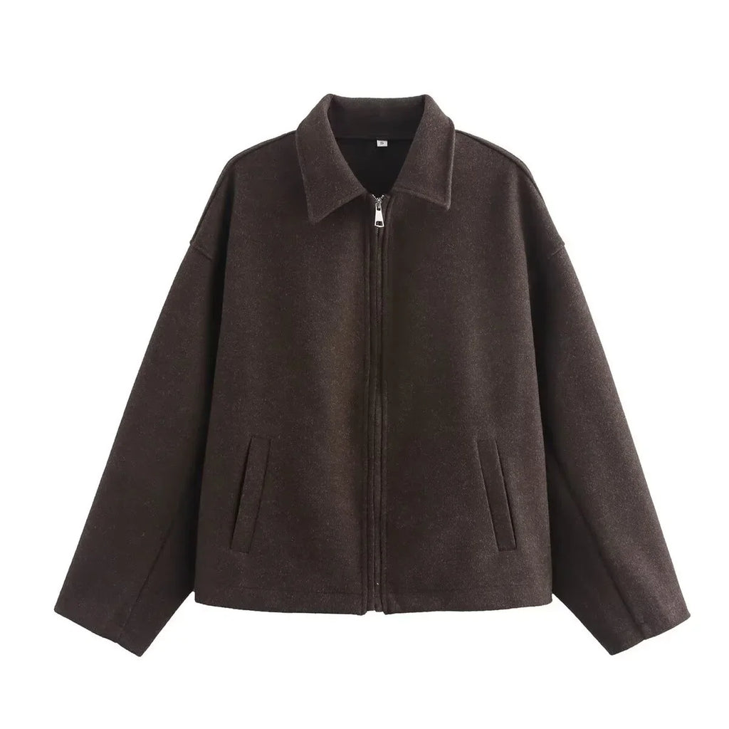 Chaqueta Oversize Efecto Lana | Nerea