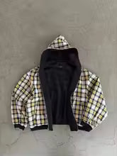 Sudadera con Cremallera Cuadros | Zoe